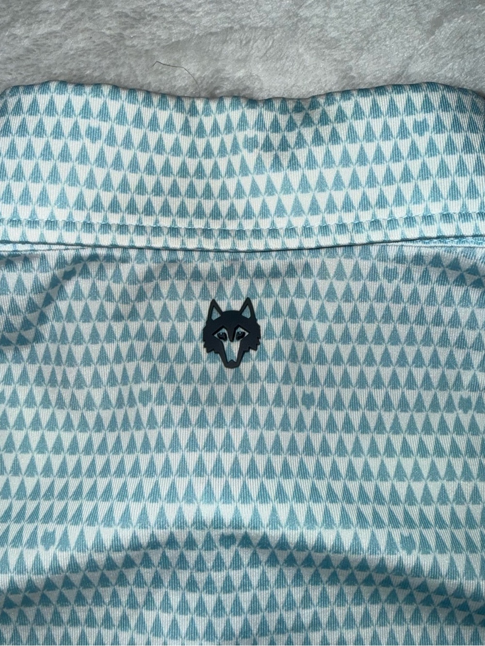 Greyson Light Blue Micro-Pattern Polo - Picture 4 of 5